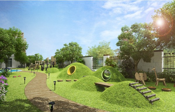 幼兒園景觀設(shè)計(jì)，核心塑造童趣性-金石裝飾幼兒園裝修設(shè)計(jì)