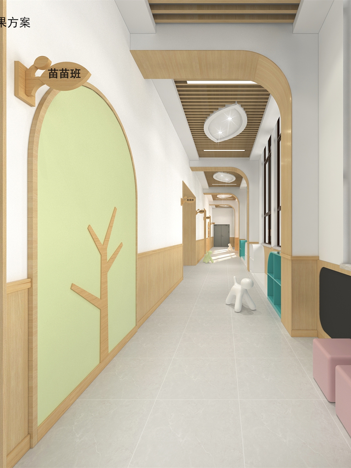 鄭州市經(jīng)開區(qū)六棵樹幼兒園-金石裝飾裝修案例